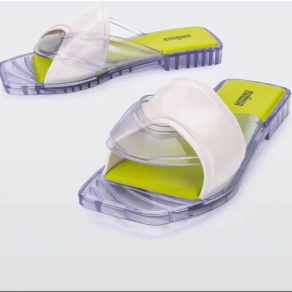 Melissa Square Flat Jelly Sandals